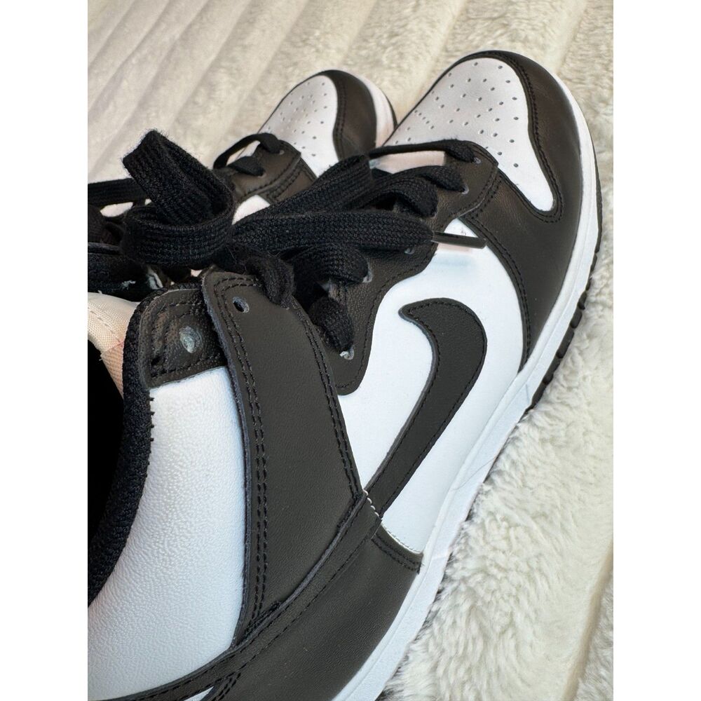 DD1869-103 Nike Dunk High Panda Black White University Red (Women's) 7.5 - Picture 5 of 8